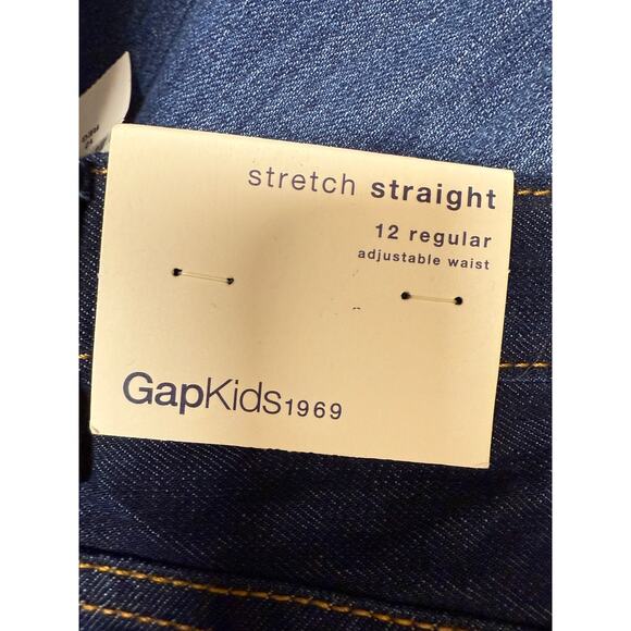 Gap Kids Stretch Straight 12 Reg Adjustable Waist New With Tags - Picture 2 of 6